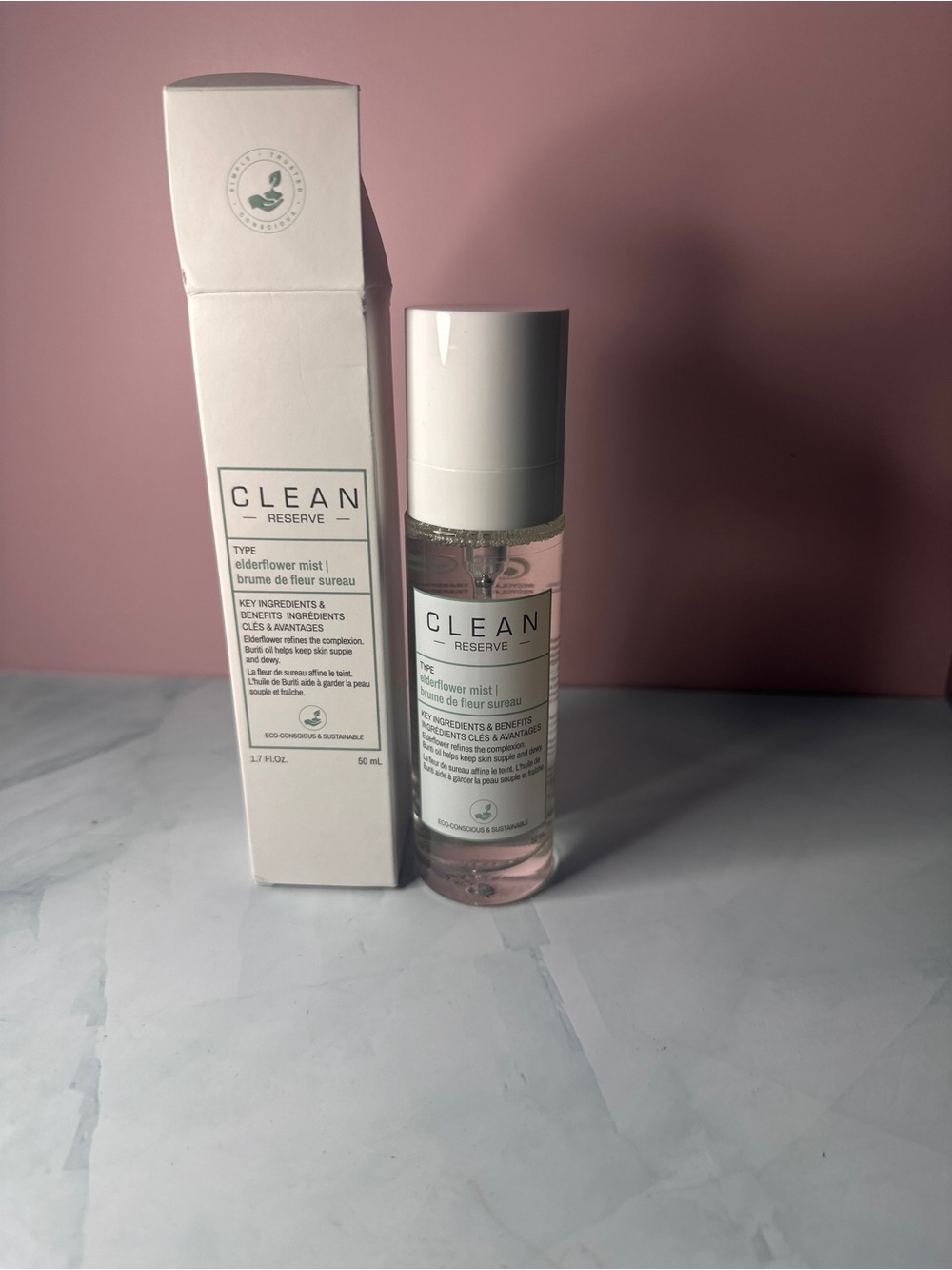 Elderflower Mist Facial Spray - White/Clear